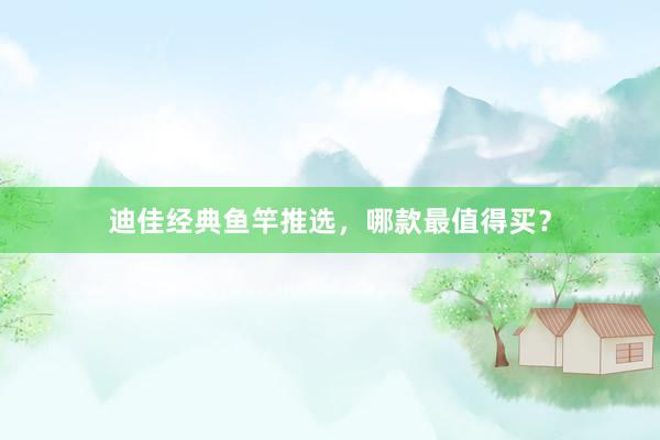迪佳经典鱼竿推选，哪款最值得买？